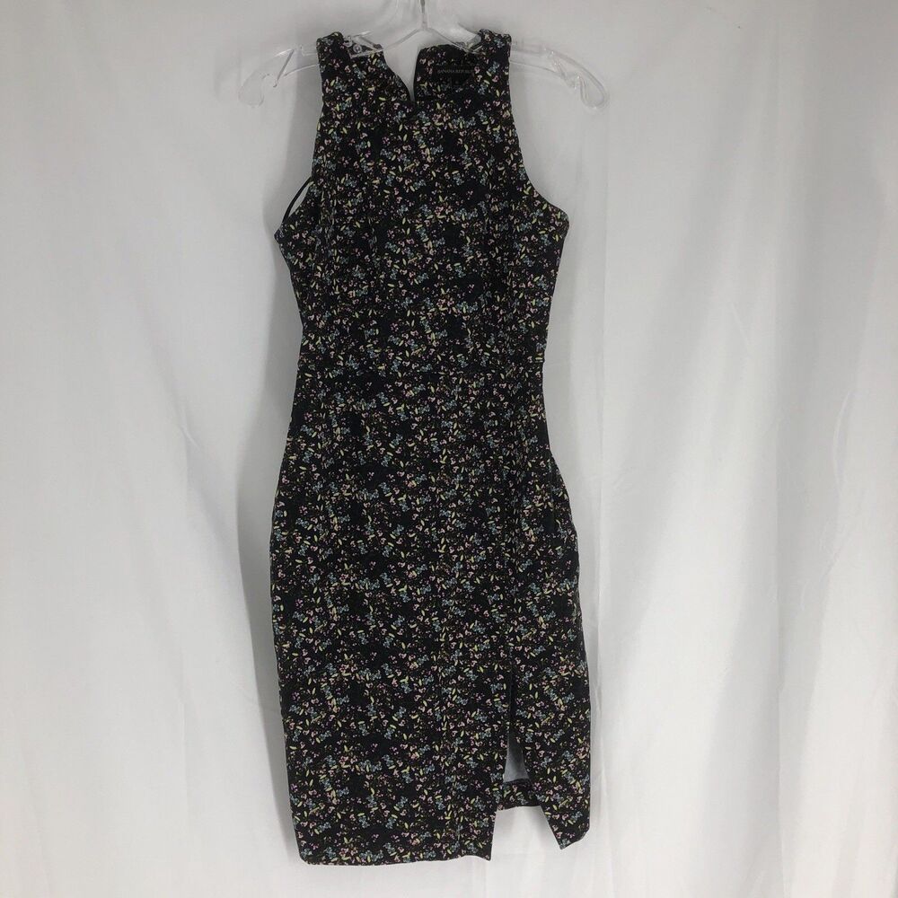 Banana Republic Micro Floral Bodycon Racerback Dress Size 6